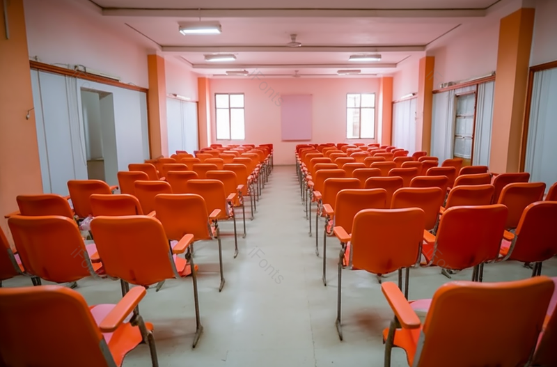 教室会议室小的里红色塑料凳椅子摄影背景,高清,摄影图,摄影图片,图片大全,摄影图免费下载